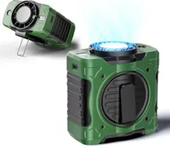 腰掛け扇風機【2025 業界初冷却プレート付き】 携帯扇風機 ベルトファン