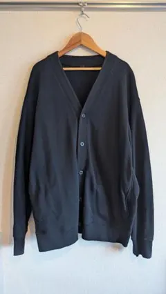 ユニクロ　スウェットカーディガン　黒　XLサイズ