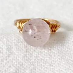 スーパーセブン　g349 天然石リング ete agete nojess