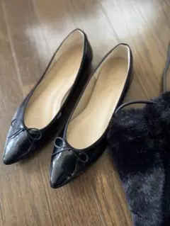 限定お値下げしました‼︎美品♡BEAUTY&YOUTH♡エナメルフラットシューズ