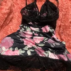 ⭐️花柄レースベビードールキャミ〈M〉⭐️Tショーツ新品2点セット