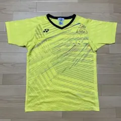YONEX ゲームシャツ ユニフォーム ベリークール M 総柄 イエロー