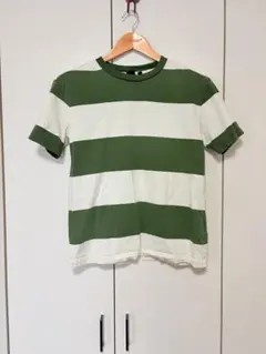 UNIQLO x Marimekko ボーダーTシャツ グリーン Mのサムネイル