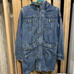 x-girl フード付きデニムジャケット