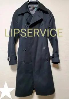 レディーストレンチコート黒LIPSERVICEのサムネイル