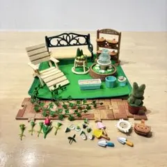 シルバニアファミリー　ガーデン　お庭　噴水　チューリップ　まとめ売り　シルバニア