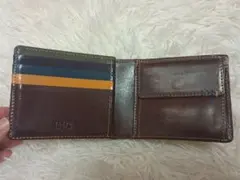 タケオキクチ レザー製二つ折り財布