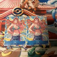 極美品 ナミ P プロモ 4コス 緑 4枚 非売品 ワンピースカード - メルカリ