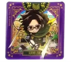 【新品未開封】進撃の巨人 まるくじ コースター ハンジ リヴァイ