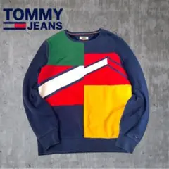 トミーヒルフィガー　マルチカラー スウェット トレーナー S