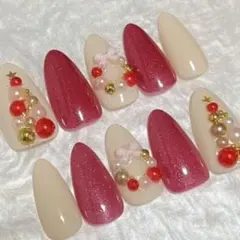 現品 ネイルチップ【デザイン】 冬ネイル クリスマスネイル リース ツリー