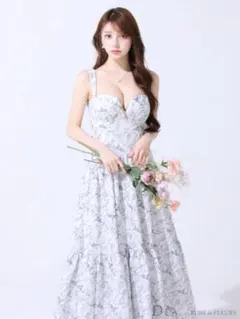 DEA. by ROBE de FLEURS 花柄フレアロングドレス