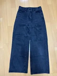 ダークブルーワイドレッグデニム