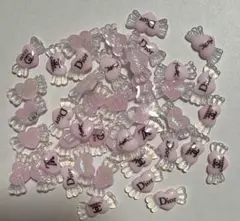 ピンク①リボン ネイルパーツ ネイパ ロゴ