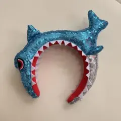 ユニバーサル ジョーズ カチューシャ スパンコール 青 ブルー