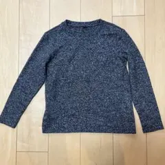UNIQLO ユニクロ　フリース　ダークグレー 長袖カットソー 140