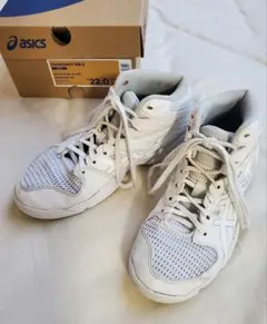 asics DUNKSHOT 22.0cm ホワイト