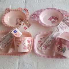 新品】サンリオ のんびりタイム メラミン食器 ダイソー 15点セット