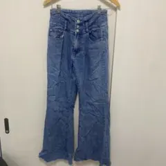 ANAP ハイウエスト フレアパンツ デニム