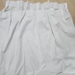 ニトリホワイト レースカーテン シンプル 無地 2枚セット100×106