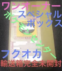 輸送箱完全新品未開封 ポケモンセンター フクオカ スペシャル BOX 納品書入り