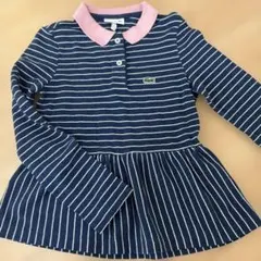 LACOSTE ストライプ ポロシャツ