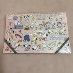 スヌーピー クリアフォルダ（ゴムバンド付き）
