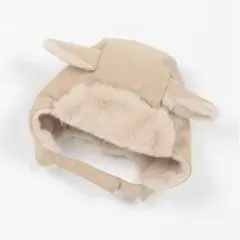 petit main アニマルフライトキャップ　アイボリー　美品