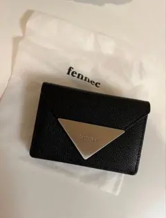 極美品 fennec 三つ折り財布 黒 レザー マット 韓国限定のサムネイル