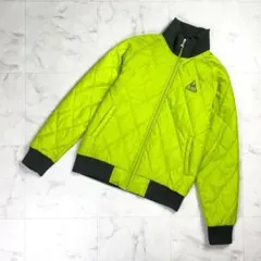 ルコックスポルティフ キルティングナイロンジャケット 黄緑 L*MD390