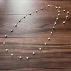 未使用　パール　ロングネックレス　入学式　結婚式