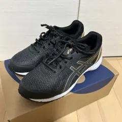 asics ブラック/ゴールド スニーカー