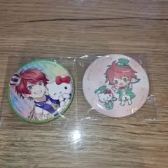 カラフルピーチ　じゃぱぱ　サンリオ　缶バッチ