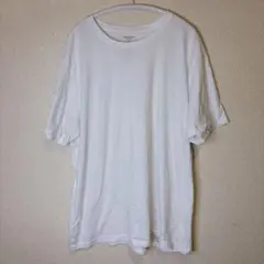 アリゾナ【XL】無地 Ｔシャツ クルーネック 半袖 ビッグサイズ 白 綿のサムネイル