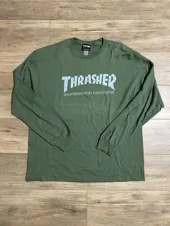 THRASHER ロンT グリーン ビッグロゴのサムネイル