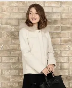 フェルゥ　ウィンターモッサショートコート　ダッフルコート