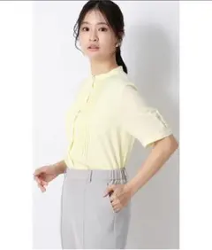 冷感ピンタックブラウス【涼】【半袖】のサムネイル