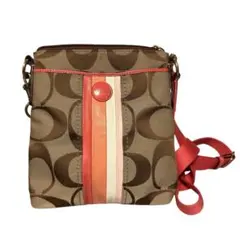 【Aランク・最安値挑戦】Coach ショルダーバッグ ブラウン/ピンク