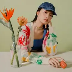 【ZARA】マルチカラー ふくれジャガード カーディガン