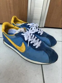 NIKE 91年製 WAFFLE TRAINER ブルー スニーカー - メルカリ