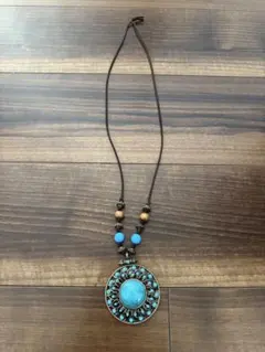 ターコイズブルー ペンダントネックレス