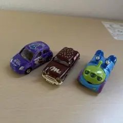 キャラクター ミニカー 3台セット