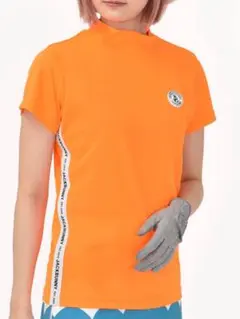 【Jack Bunny!!】アクティブストレッチカノコ 半袖モックネックカットソ