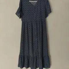 値下げ!sango 半袖 ワンピース 総柄 Mサイズのサムネイル