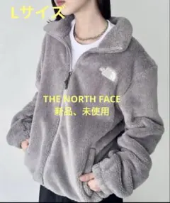 人気色 グレー 韓国限定 ノースフェイス フリース ボア ジャケット Ｌ