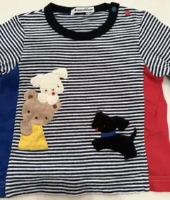 ファミリア　ボーダーTシャツ　80