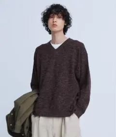 【アダムエロペ】アムンゼン オーバーサイズ ニット プルオーバー