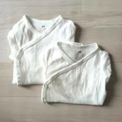 【未使用】H&M 長袖ボディスーツ 肌着 2枚セット 6-9M ※5/7削除