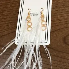 ピアス ハンドメイド 羽根