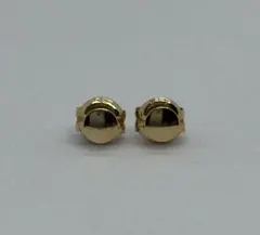 美品 K18 ジュエリーマキ ルビー ピアス ペア ゴールド ピアス K18イエローゴールド ルビー(7月誕生石)(しずく